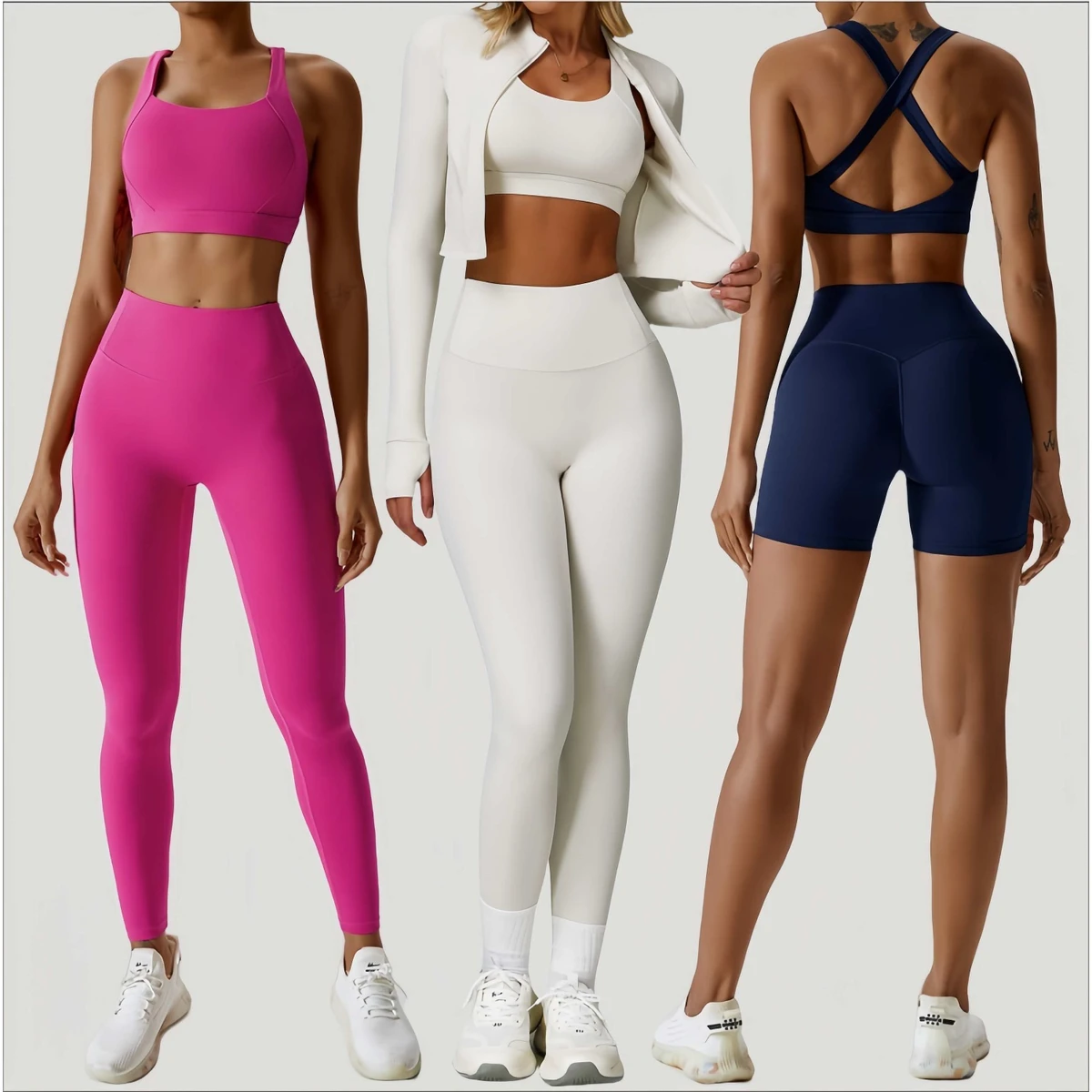 Custom Logo Spandex Nylon Casual Sports Women's Suits Breathable Quick Dry Casual Sports Set Plus Size Gym Fitness Set for Women