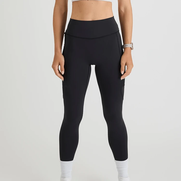 Custom High-waist Cross Yoga Pants Quick-drying with Fitness Pockets on the Sides Shaping the Body for Woman