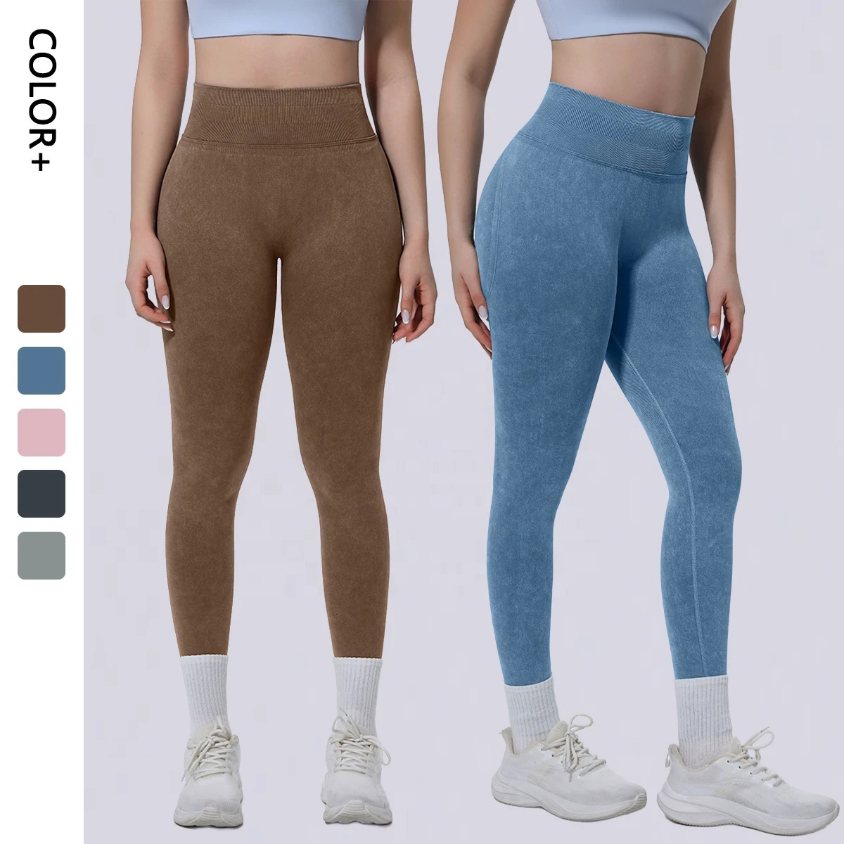 Wholesale Seamless Yoga Pants Women High Waist Tummy Control Workout Leggings Squat Proof Fitness Gym Tights Sportswear