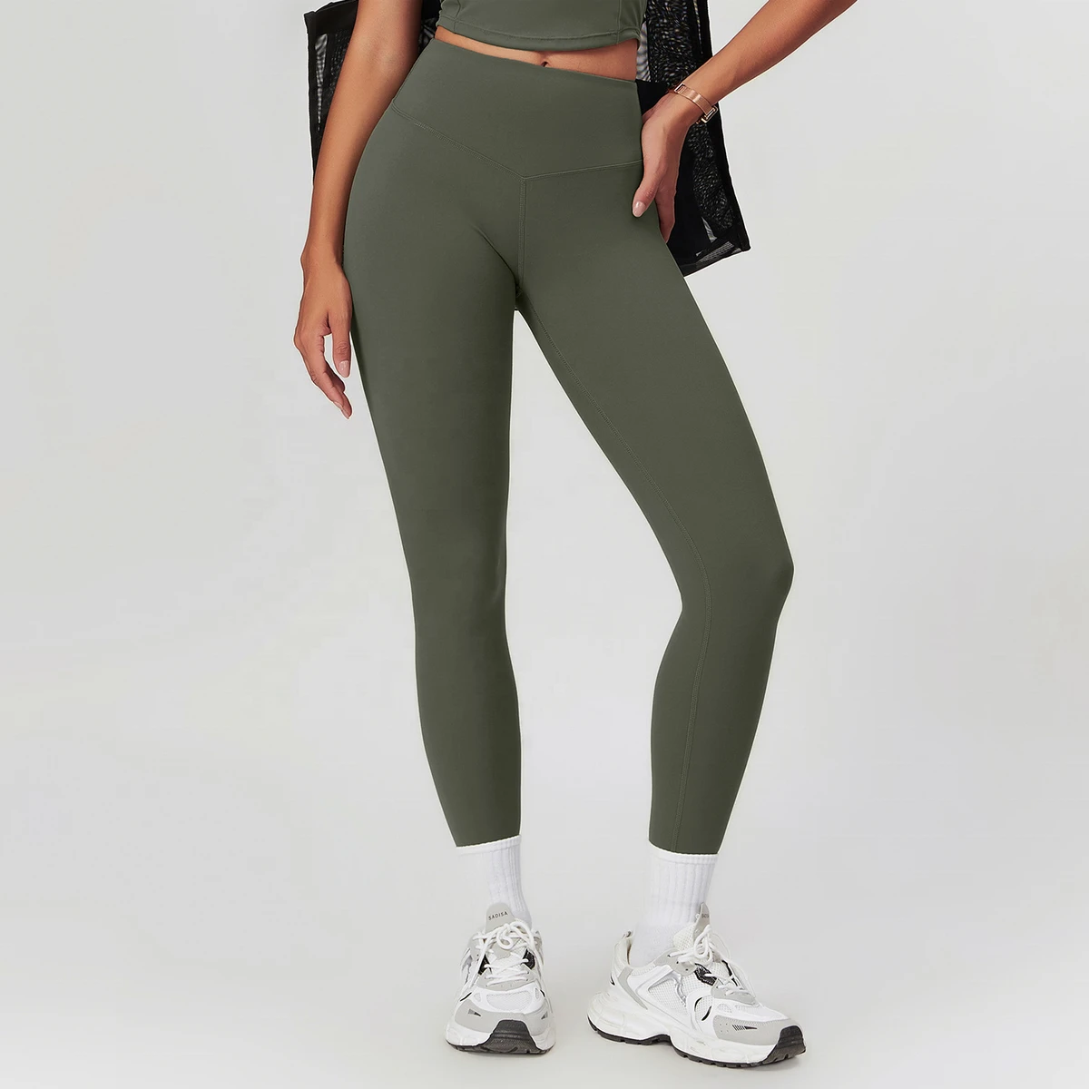 Hot Sale High Waist Quick-Dry Women'S Butt-Lifting Yoga Leggings Slim-Fit Tight Workout Pants