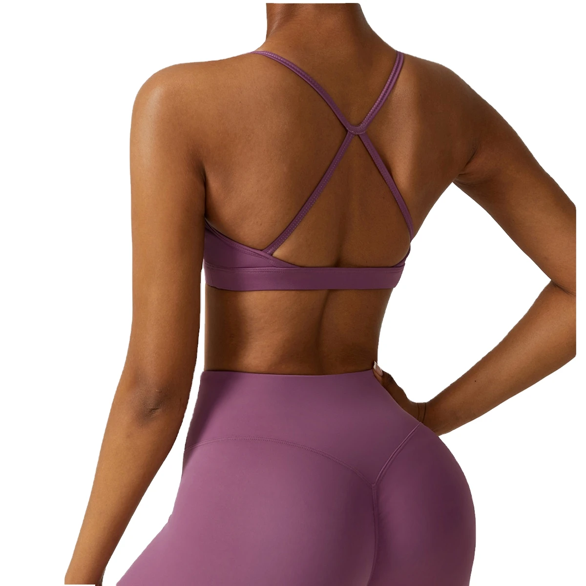 New Thin Cross Strap Sports Bra Women's Gym Quick Dry Breathable Shockproof Support Yoga Bra