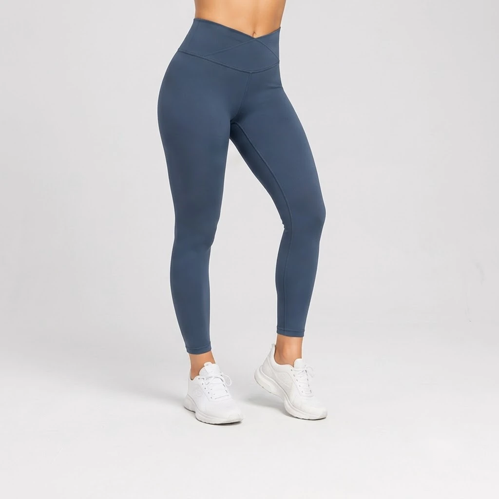 High Waist Seamless Leggings Full Length Solid Color Sporty Stretch Breathable Tummy Control Women's Yoga Pants