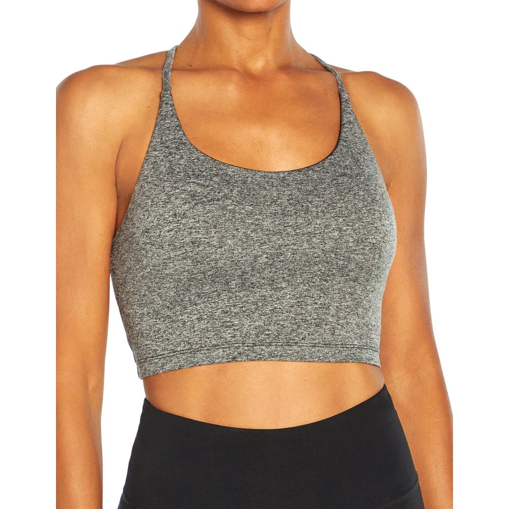 High Quality Seamless Women's Yoga Sports Bra Medium Support Long-Line Design Removable Soft Cups Breathable Spandex/Polyester