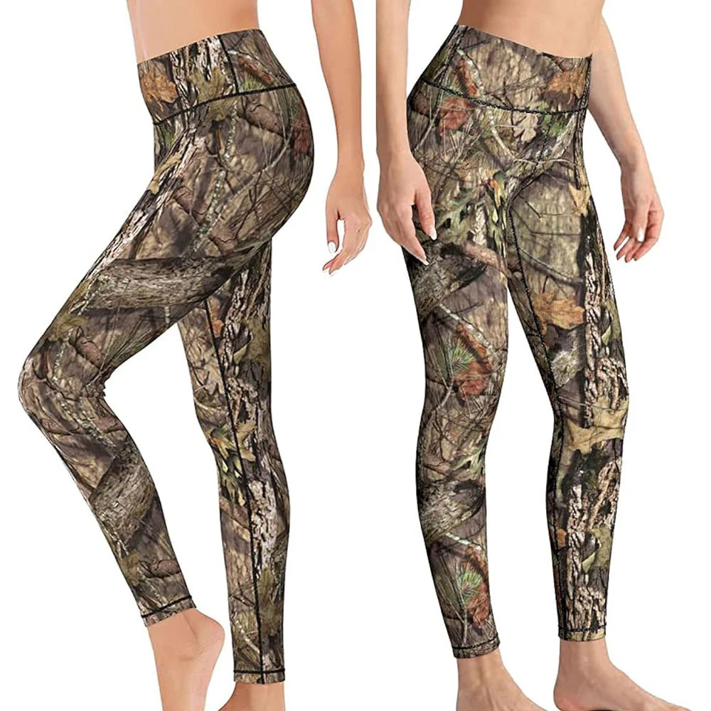 Hunting Leggings Casual Knitted Breathable Quick Dry Outdoor Stretch Pants Hiking Camping Running Fitness Sports Training Wear