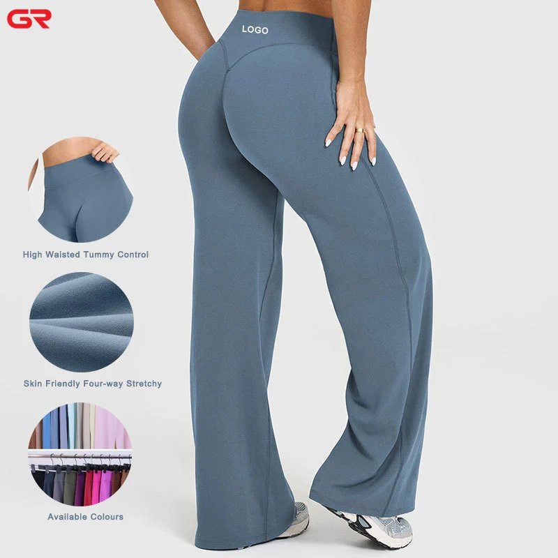 Flare Yoga Pants Women High Waisted Tummy Control Butt Lift Flared Leggings Squat Proof 4 Way Stretch Workout Pants