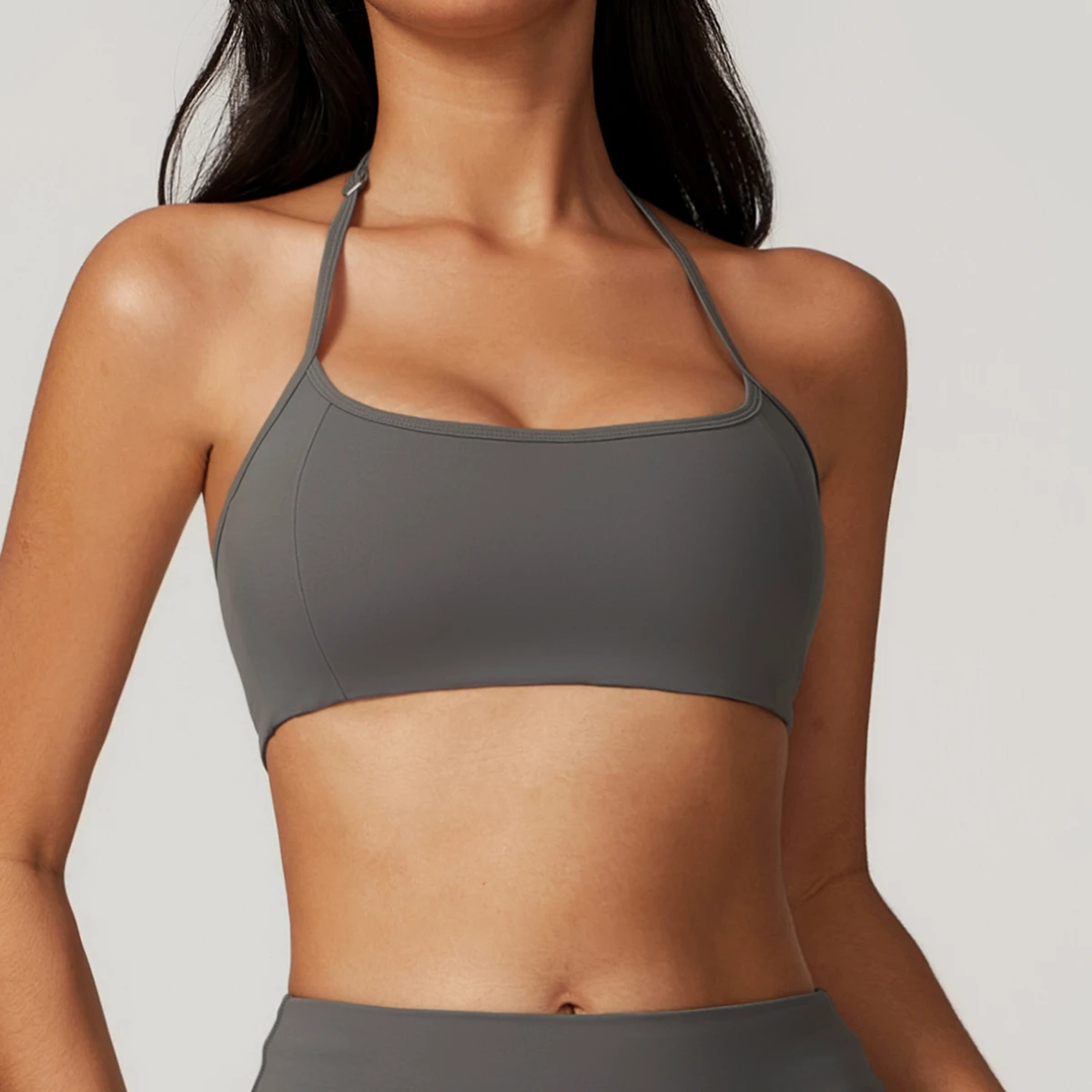 Women's Quick Dry Spandex Singlet Bra Lightweight With Active Stretch Sexy Light Support for Yoga and Running