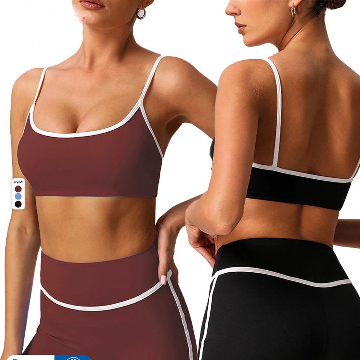Heavyweight Custom 4-Piece Gym & Yoga Set Women Sports Fitness Activewear Breathable Stretch Workout Suit CE ISO