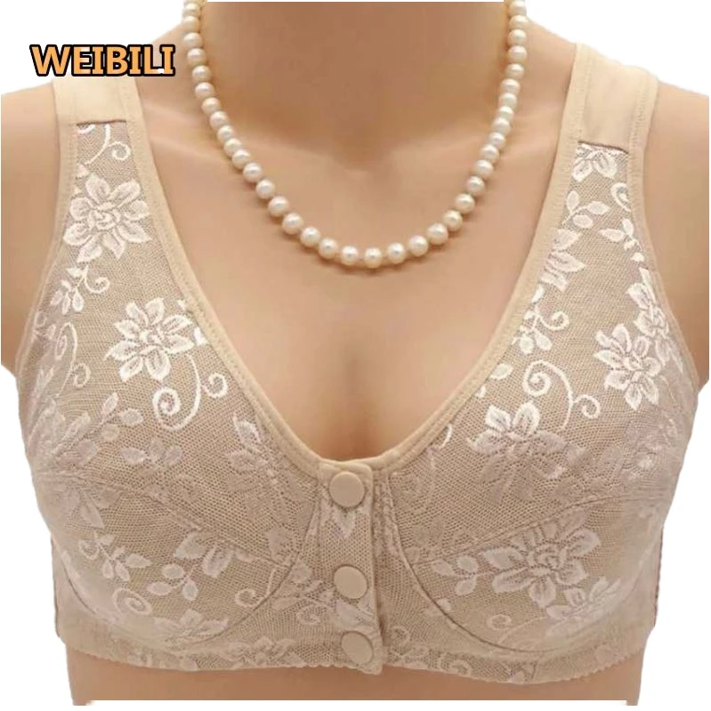 Push-up Lace Wireless Cotton Women's Sports Bra