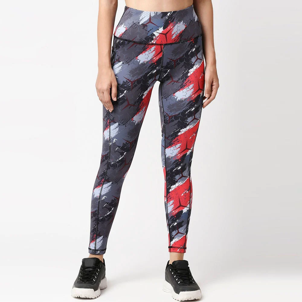 High Quality Women's Full Length Solid Elastic Waist Spandex/Nylon Eco-Friendly Leggings Sport Yoga Pants Tummy Control Fitness