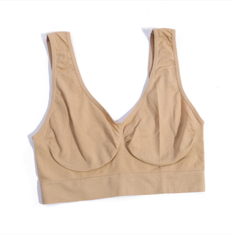Custom Seamless Reversible Plus Size Eco-Friendly Fitness Sports Bra Block Color Women's Yoga Gym Crossback Strappy Breathable