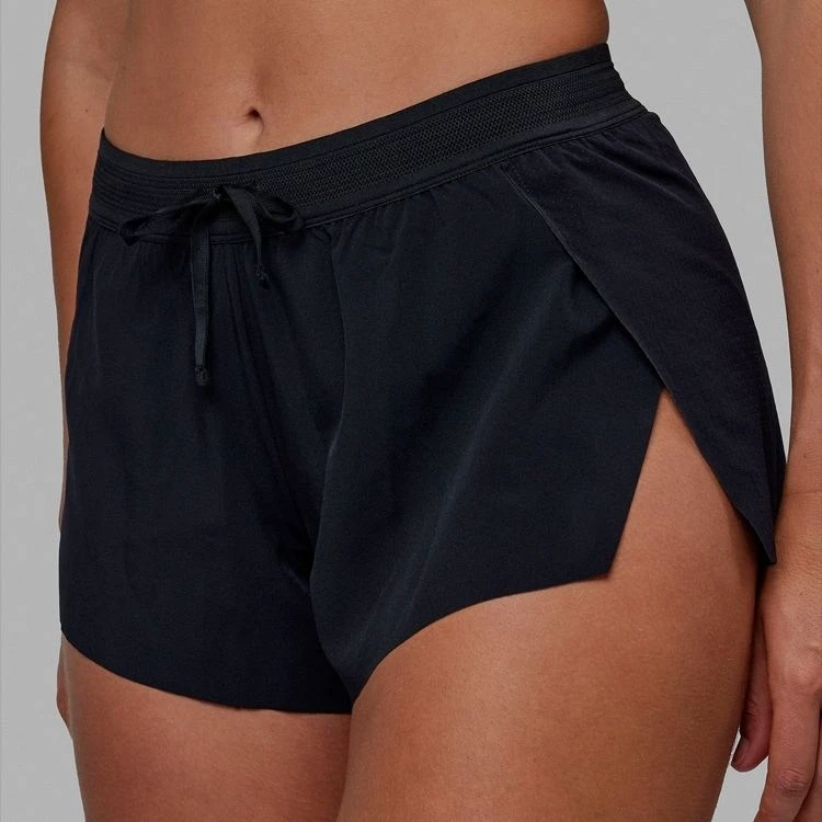 OEM Custom Logo Lightweight Women Quick Dry Running Shorts Woven Shorts with Built-in Underwear