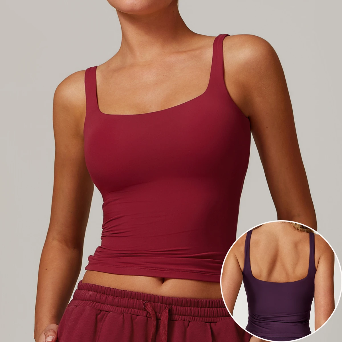 Hot Selling Tight-Fitting Yoga Tank Top Quick-Dry Fitness Wear Versatile Outer Layer Running Sports Bra