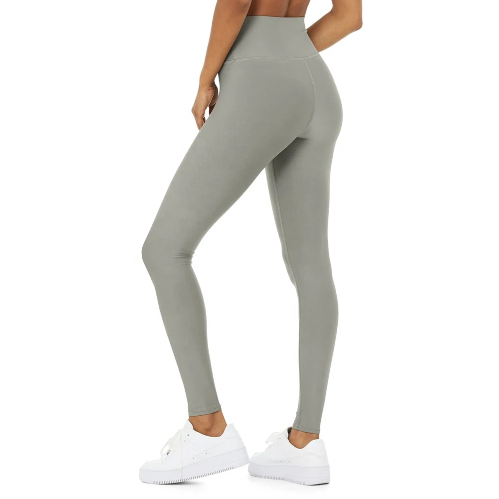 Women Tummy Control Breathable Solid Full Length Spandex/Polyester Activewear Sport Leggings Elastic High Waist Gym Fitness Yoga