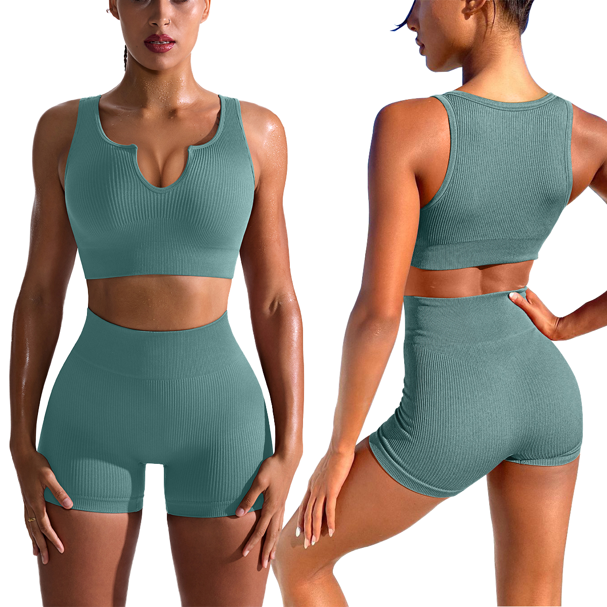 European American New Style High Waist Yoga Shorts Hip Lifting Fitness Tight Tummy Control Women's Sport Pants