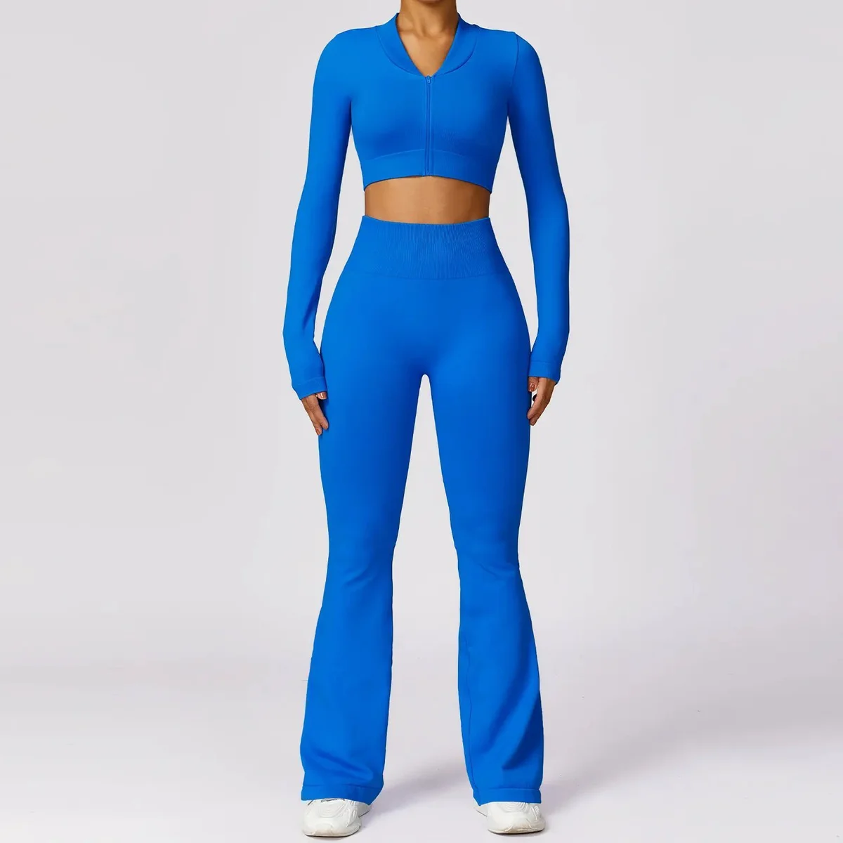 Top Quality Sportswear Sets 100%Polyester Sports Fitness Women Gym Clothing Yoga Wear Sets