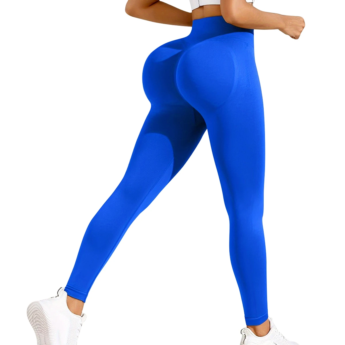 Seamless High-Waisted Quick-Dry Yoga Pants With Peach Butt Lift Spandex/Nylon Tights Tummy Control Fitness Leggings