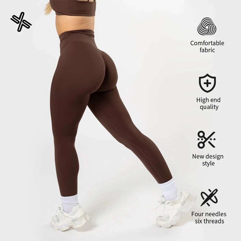 Custom-made Quick-drying Four-way Stretch Eco-friendly Lightweight High-waisted Hip-lifting Yoga Leggings