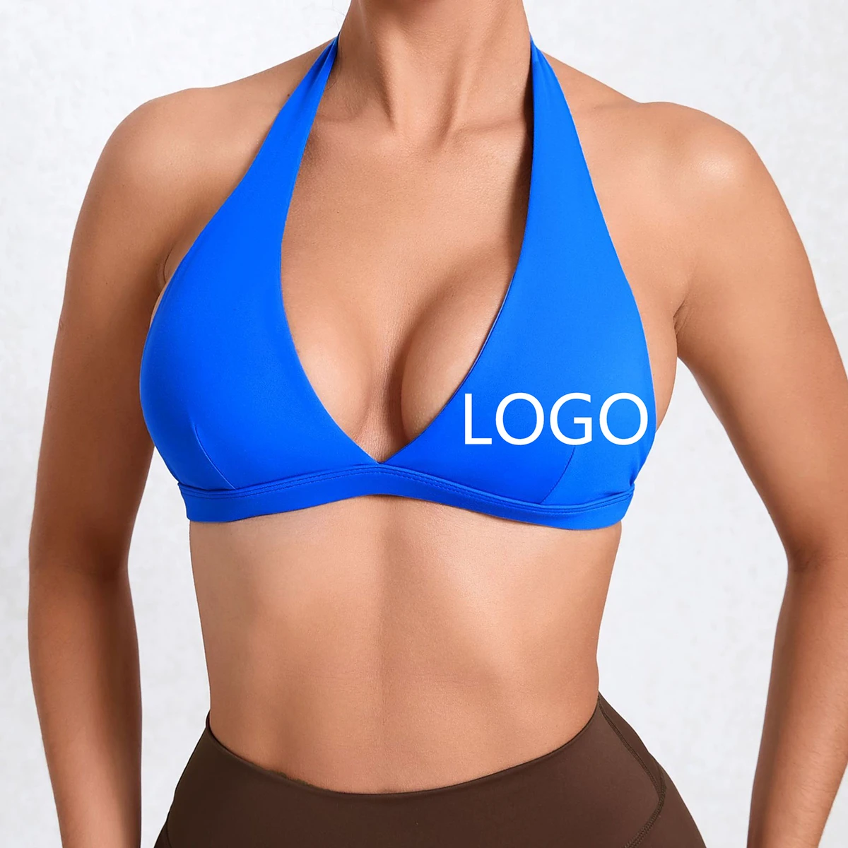 Sports Bras Detachable Wide Shoulder Strap Shockproof Supportive Moisture-Wicking Sweat-Absorbing Breathable