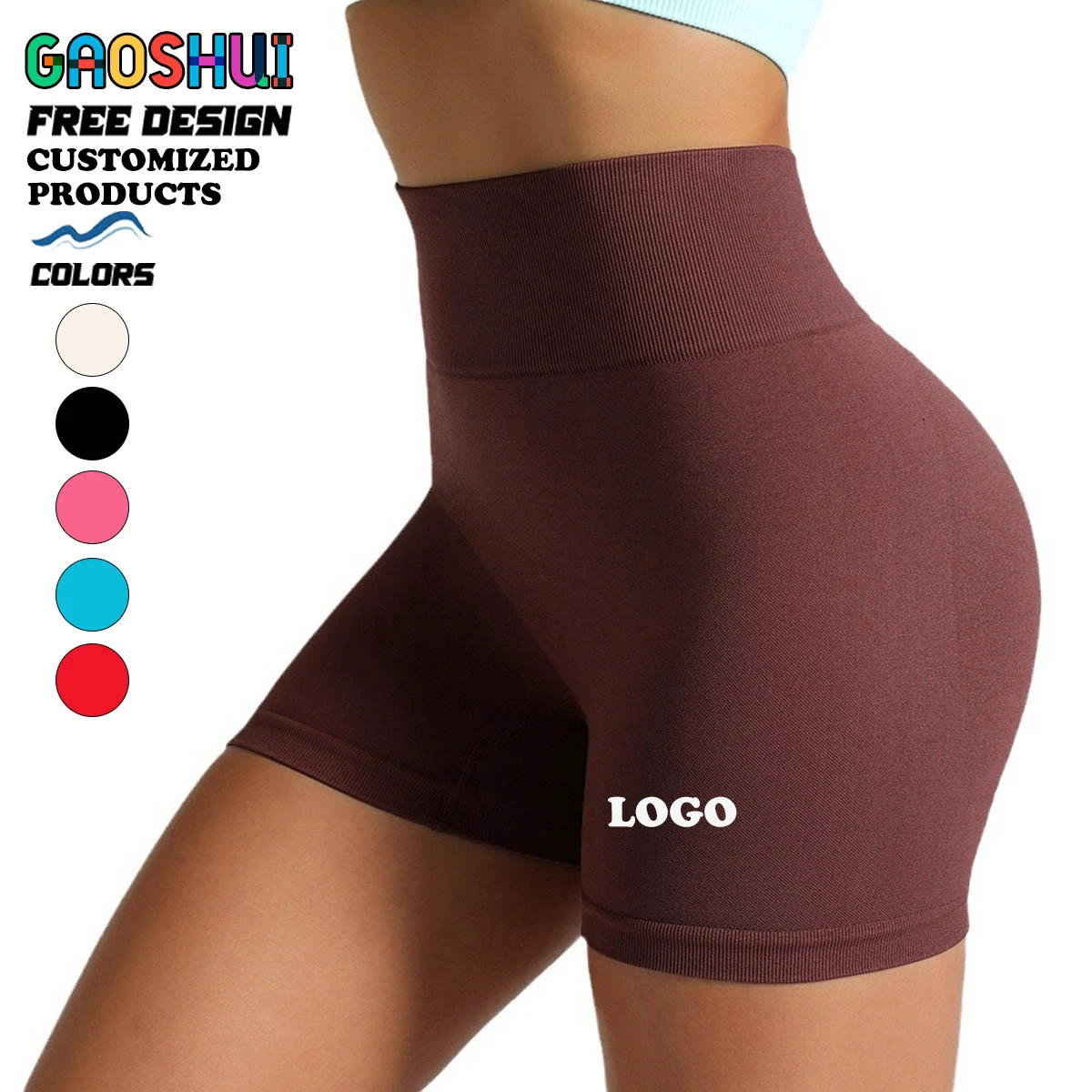 Oem Outdoor European American Seamless Yoga Shorts Peach Hip-lifting High Waist Quick-drying Skinny Fit Sporty Fitness Running