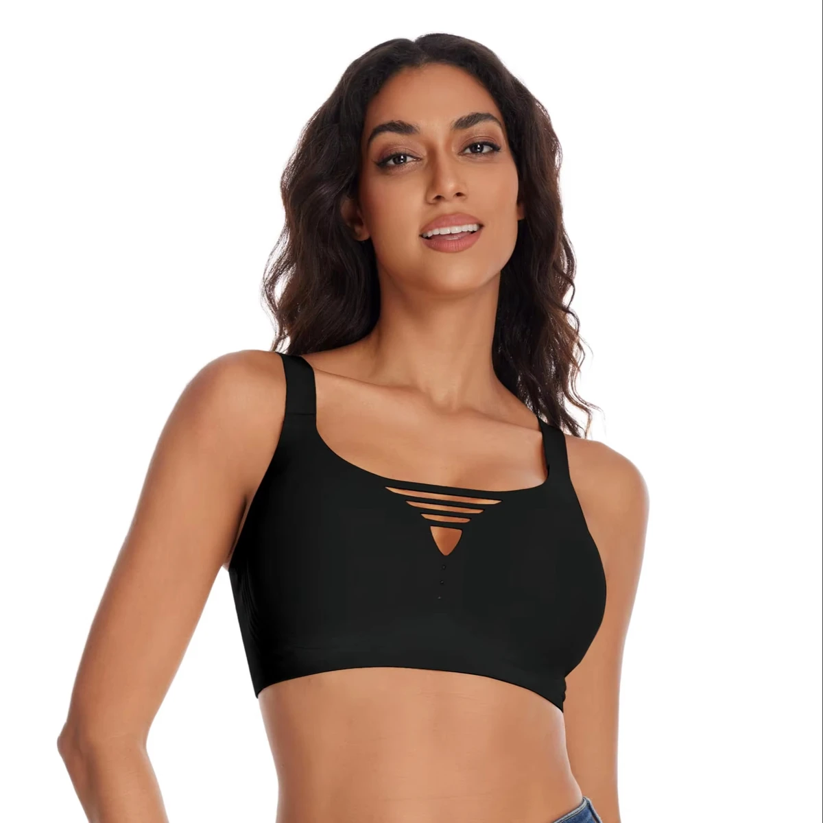 Factory Wireless Sexy Soft Support Bonded Bra CustomLogo Breath Push-up Full Coverage Seamless Lingerie Women's Bra For Everyday