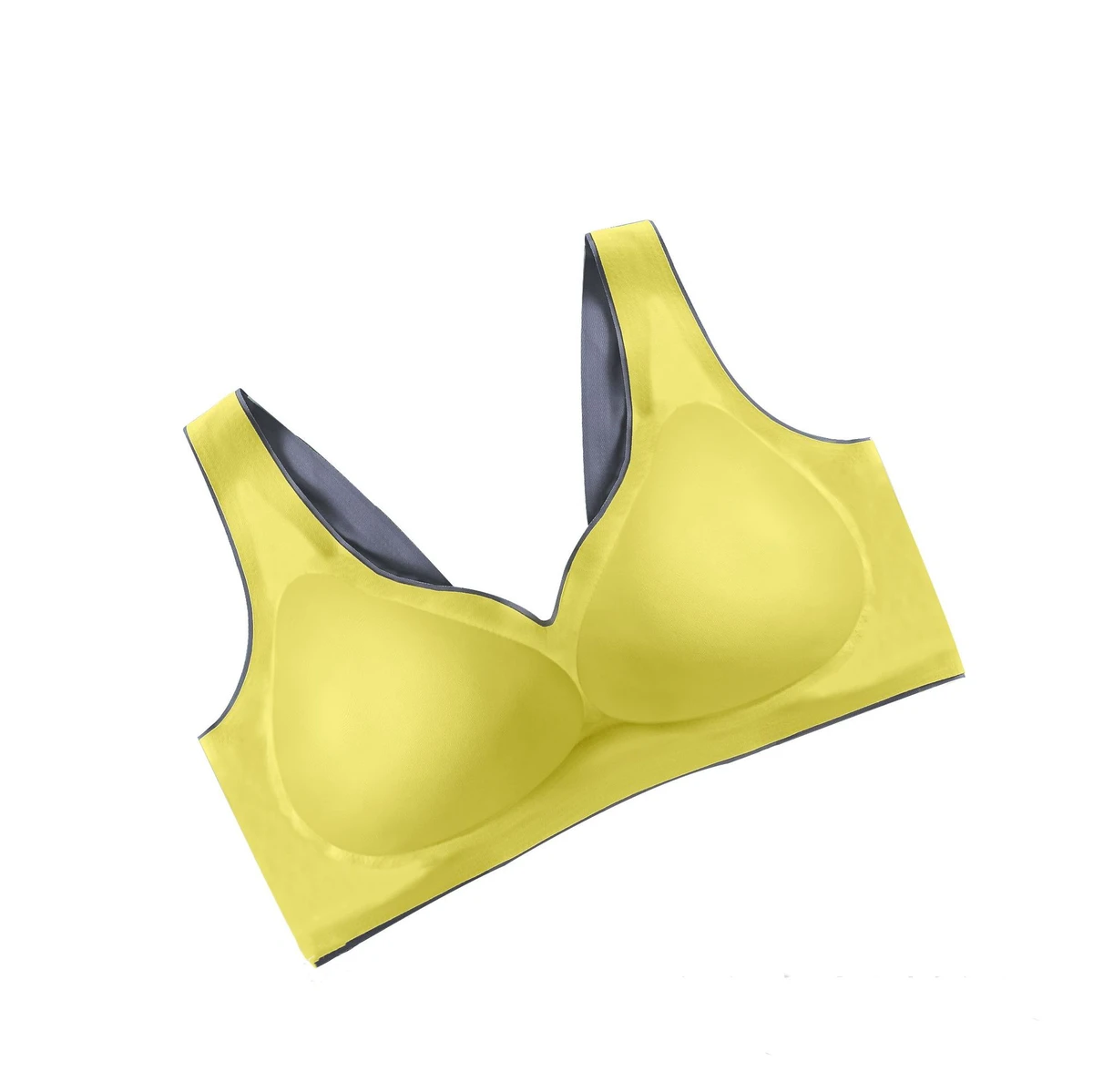 Girls Fashion Seamless Hot Sexy Sport Bra XXL Push Wireless Strapless Lace Decoration Women's One-Piece Simple Hot Sport Top