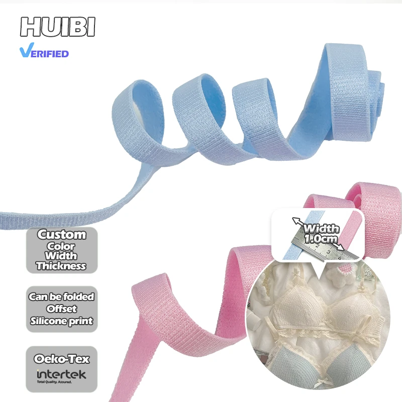 1534-10 Bright Soft High Quality Elastic Underwear Shoulder Straps Sports Non Slip Daily Wear Bra Straps