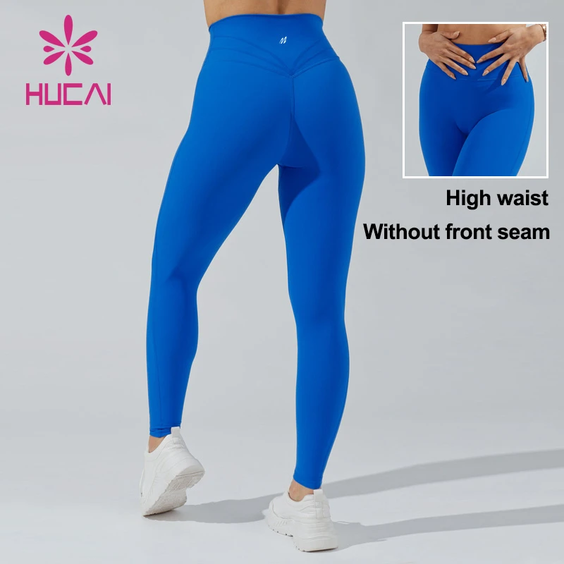 Custom Activewear Private Label Polyester Spandex Push up Tummy Control High Waist Yoga Pant Leggings Fitness for Women