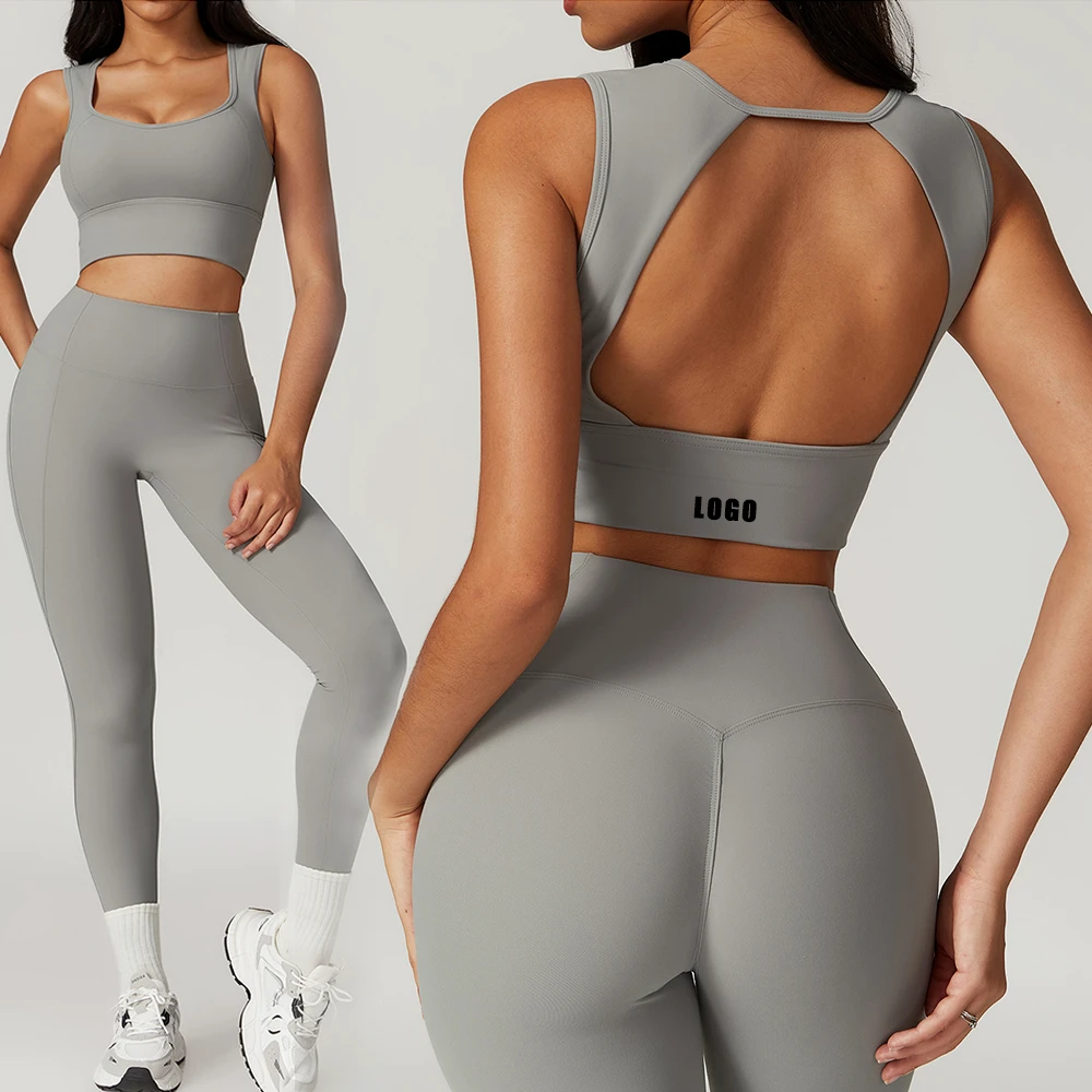 New Arrival High Waist Butt Lift Women'S Activewear Suits Sport Gym Athletic Fitness One Piece Workout Yoga Set