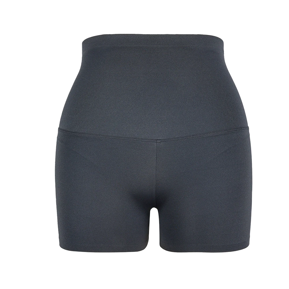 High Waist Yoga Shorts for Women Solid Color Gym Workout Running Fitness Exercise Yoga Shorts with Pockets