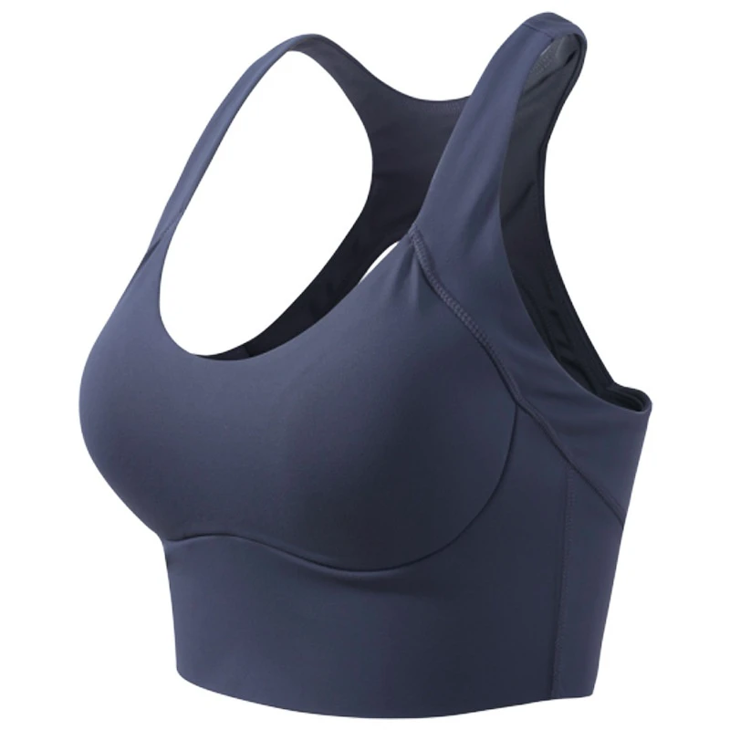 One-piece Women's High Support Shockproof Push-up Yoga Sports Bra with Beautiful Back Shaping in Polyester/Nylon