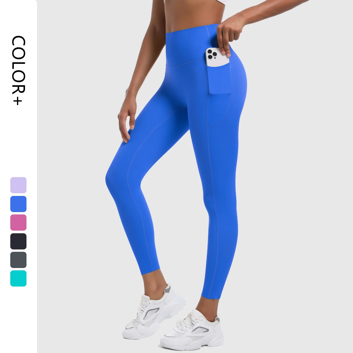 Women's High Waist Yoga Leggings Soft Stretchy Quick Dry Seamless Breathable Spandex Sports Leggings With Pockets for Women