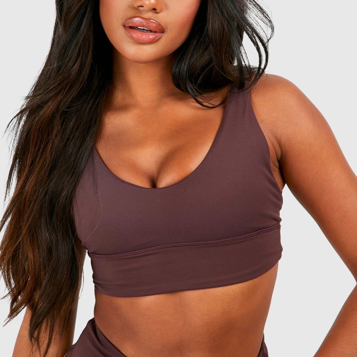 Medium Support Plus Size Seamless One Shoulder Crop Sports Bra for Women's Breathable Yoga & Gym Fitness Tight Fit