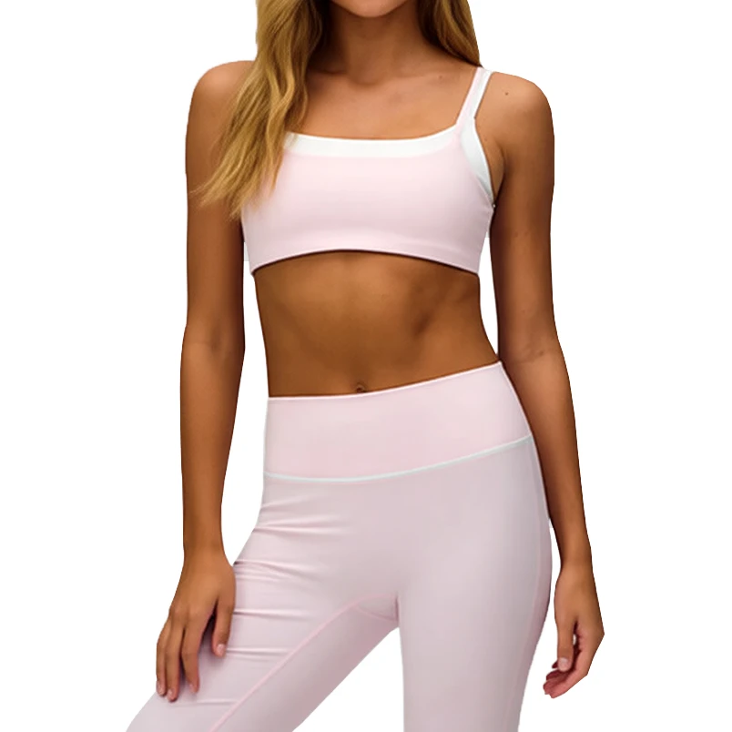 Medium Support Plus Size Breathable Racerback Sleeveless Yoga Sports Bra with Nylon Spandex Material and OEM/ODM Customization