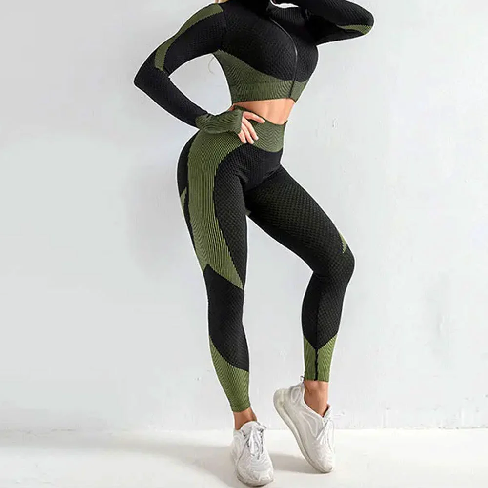 New Design High-Waisted Women's Fitness Yoga Legging Thin Seamless Athletic Wear with Scrunch Butt Lift Casual Solid Pattern