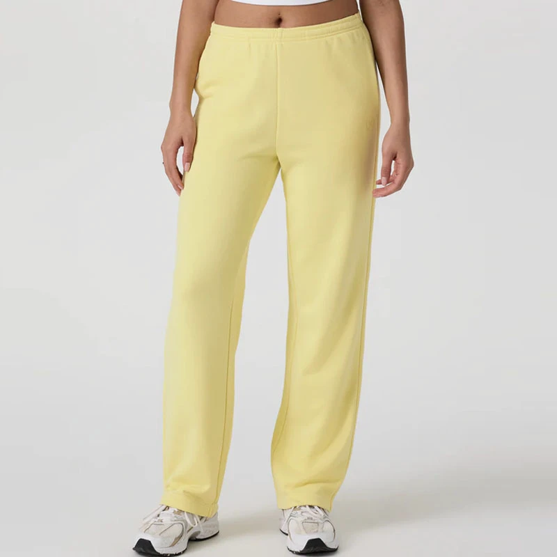 High Quality Workout Cotton Mixed Polyester Comfortable Pants Straight Leg Plain Women Gym Jogger Sweatpants