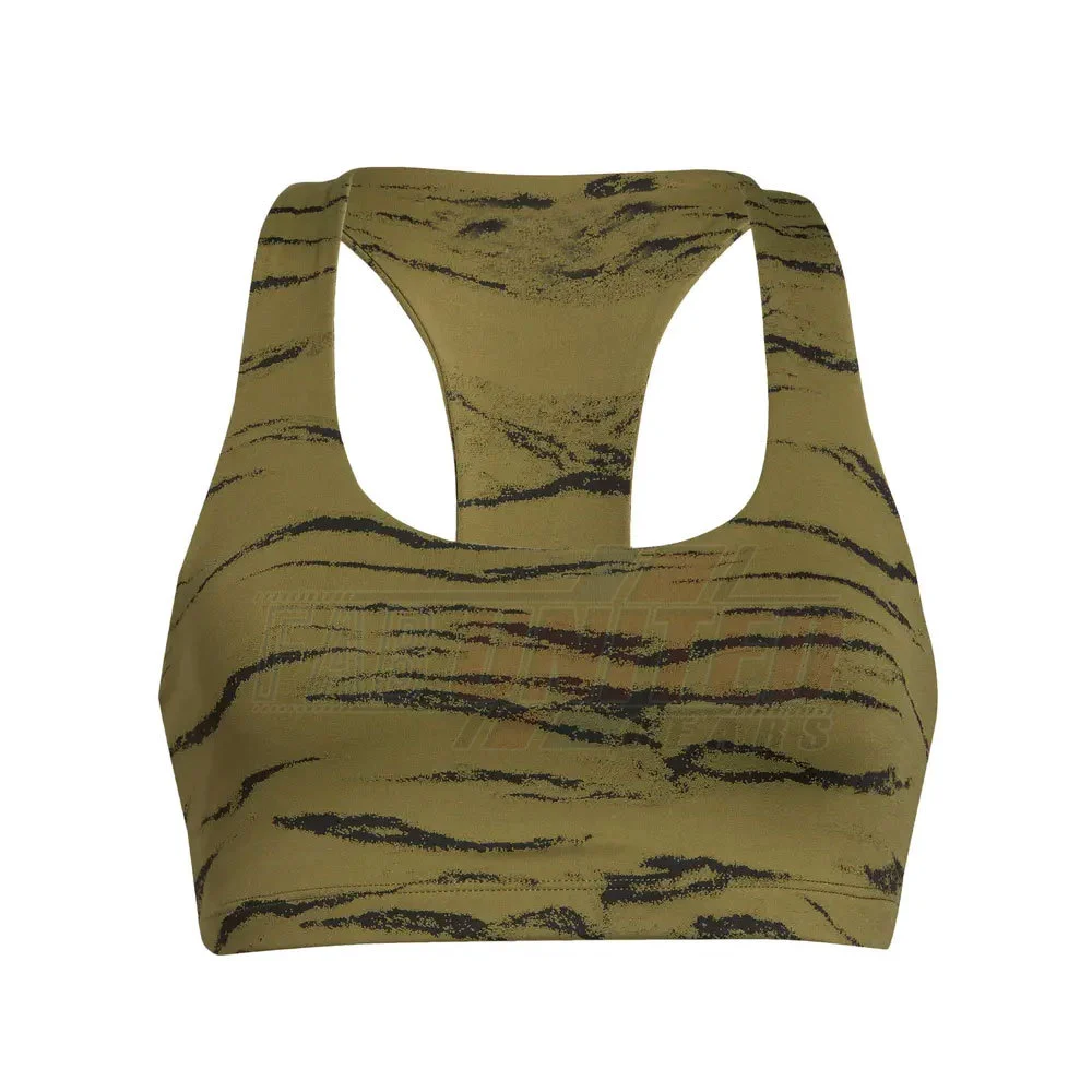 High Support All-Day Comfort Yoga Sports Bra Wide Straps Full Coverage Breathable Stretch Fabric Simple Style Removable Pads
