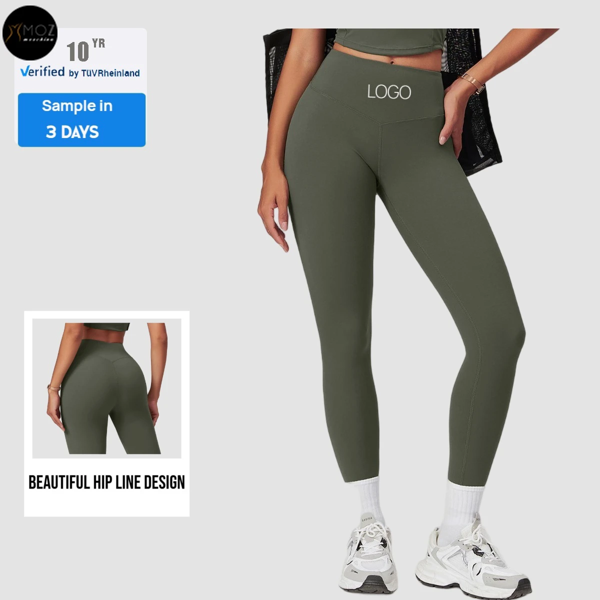 Women's High-Waisted Solid Full-Length Yoga Leggings Breathable Spandex/Nylon Tummy Control Push-Up Butt Lifting Gym Pants