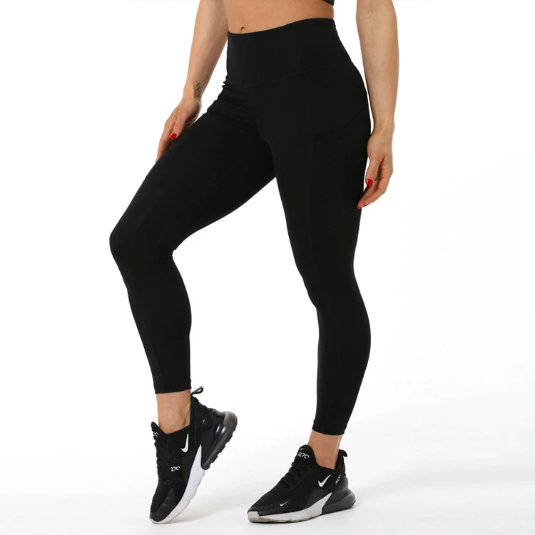 Women's High Waist Yoga Leggings Custom Set Elastic Compression Scrunch Seamless Four-Way Stretch Breathable Eco-Friendly Butt