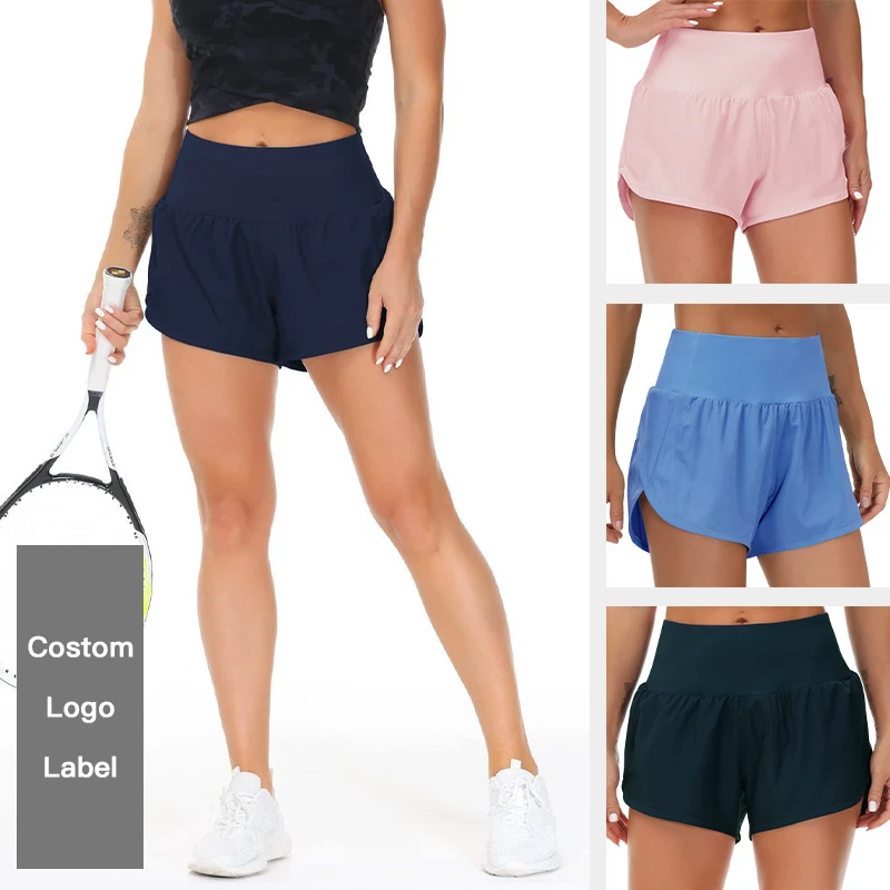 Women's High Waist Running Shorts Hot Selling Two-Piece Loose Casual Three-Quarter Pants for Summer