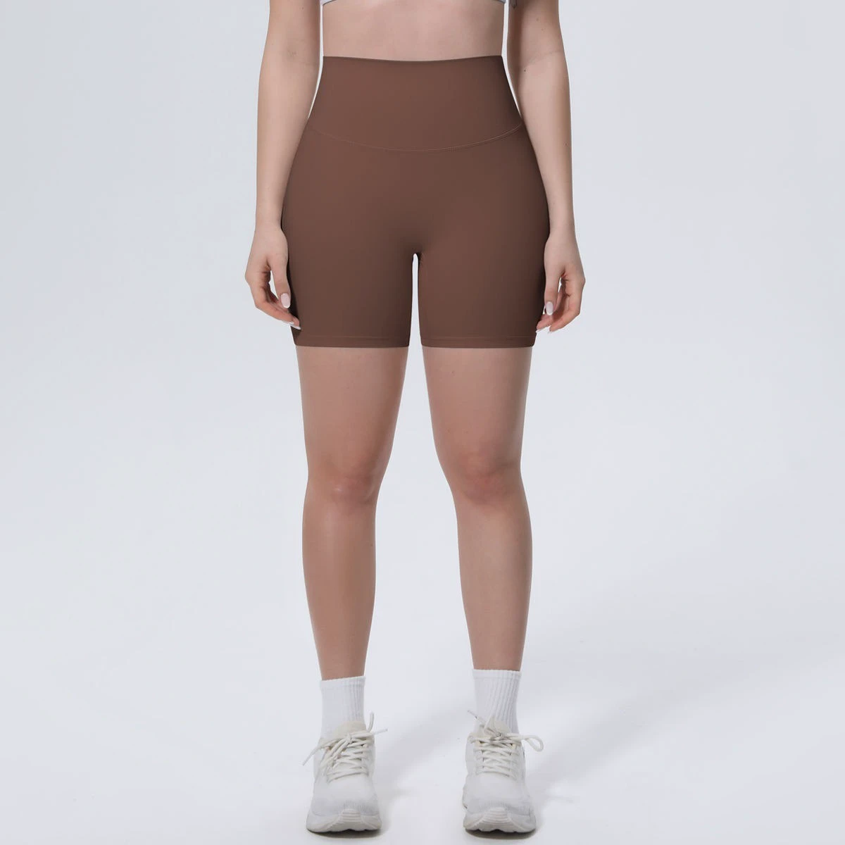 Custom Women High Waisted Biker Shorts Soft Workout Yoga Running Cycling Gym Shorts
