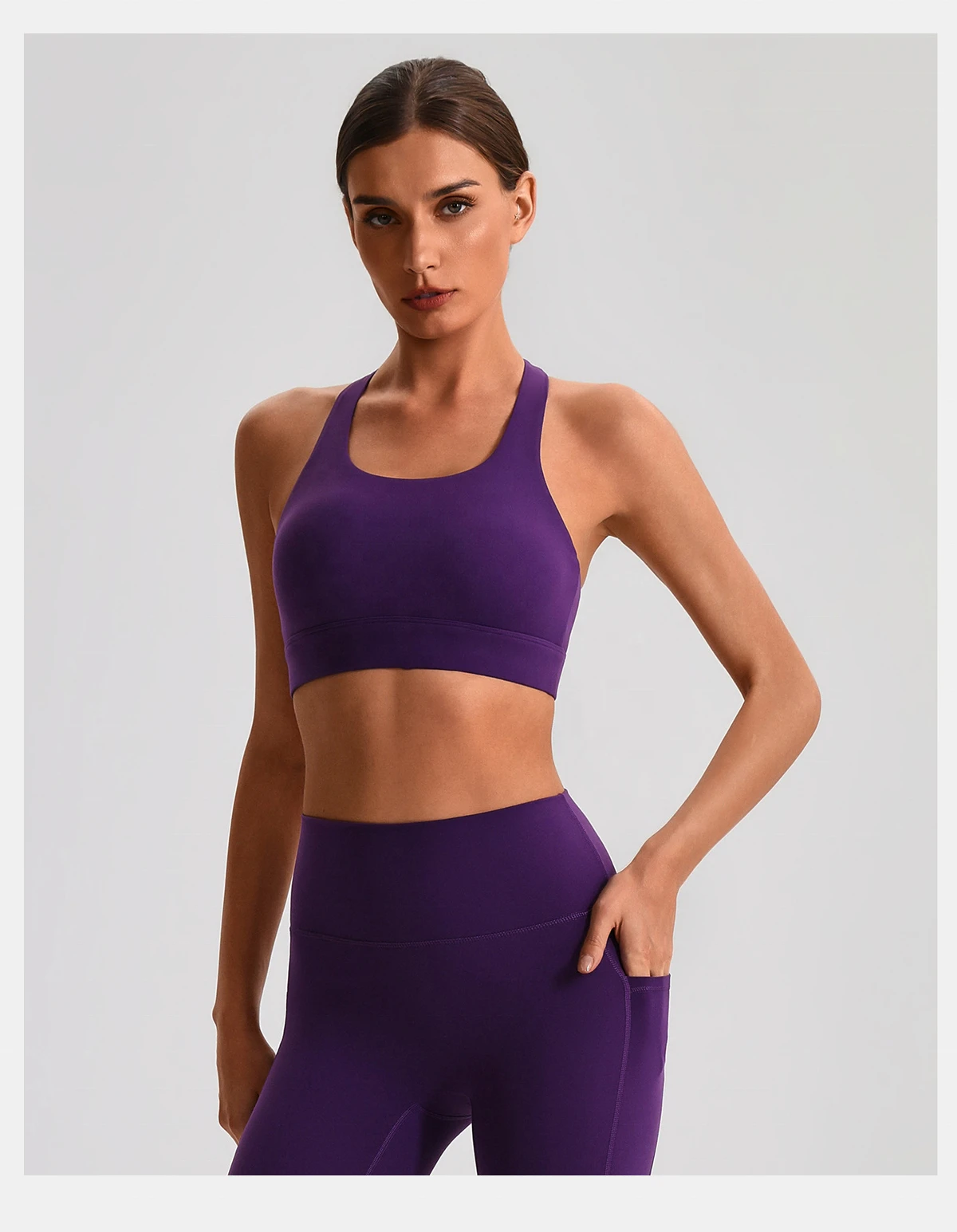 Custom Logo Running Sports Lightweight Quick Dry Breathable Sweat-Wicking Yoga Bra