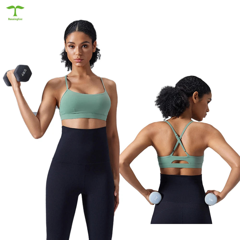 Women Quick Dry Comfortable Breathable Sports Bra Adjusted Strap Yoga Bra