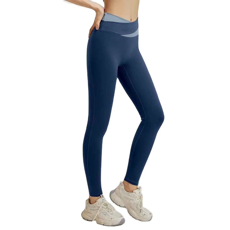 Hot Selling Women Athletic Clothes Yoga Pants for Women High Waist Ankle Length Rapid Dry Sports Tights Lagging