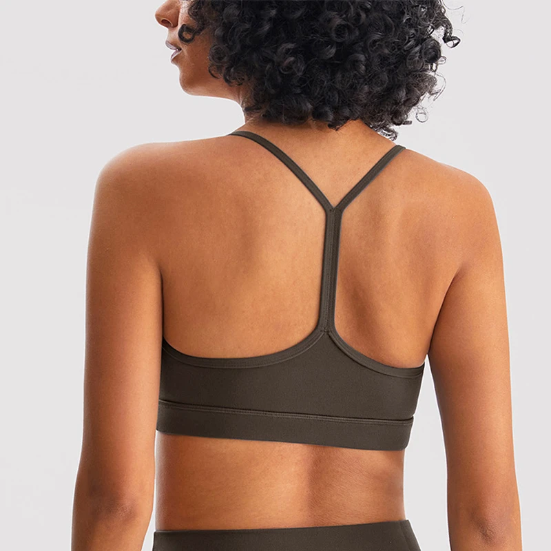 Wholesale Women's Quick-Drying Lightweight Sports Bra Top Adjustable Back Strappy Fitness Yoga Wear XS Plus Breathable Spandex