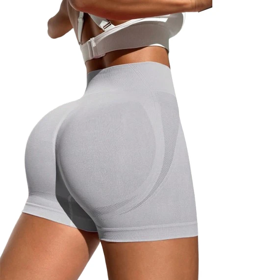 2026 High-Waist Spandex/Nylon Solid Yoga Shorts Women Gym Leggings Tummy Control Booty Lifting Fitness Shorts