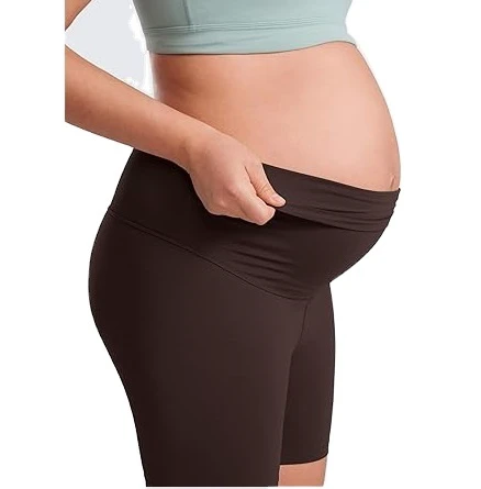 New Arrival Wholesale Custom Cycling Yoga Biker Shorts for Girls Bicycle Maternity Pregnancy Shorts High Waist Biker Shorts