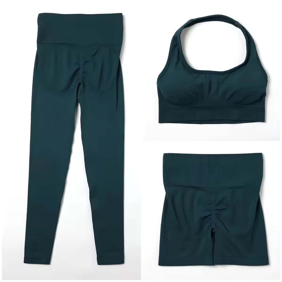 New Wholesale Custom High Quality Women's Sportswear 2 Piece Yoga Sets Anti Bacterial Eco-Friendly Quick Dry Breathable