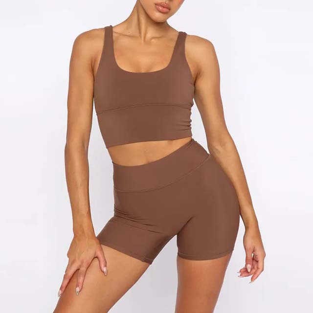 Designer Women Athletic Wear 2 Piece Sports Bra Naked Feeling High Waisted Sports Leggings Waist Trainer Workout Yoga Set