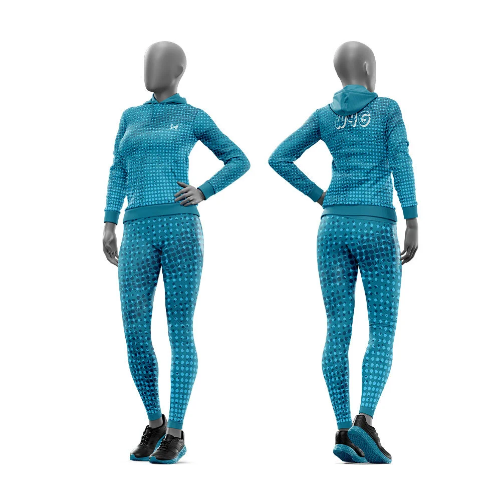 Women's High Waist Plus Size Lightweight Yoga Set Seamless Breathable Four-Way Stretch Print Sports Leggings Hoodies for Running