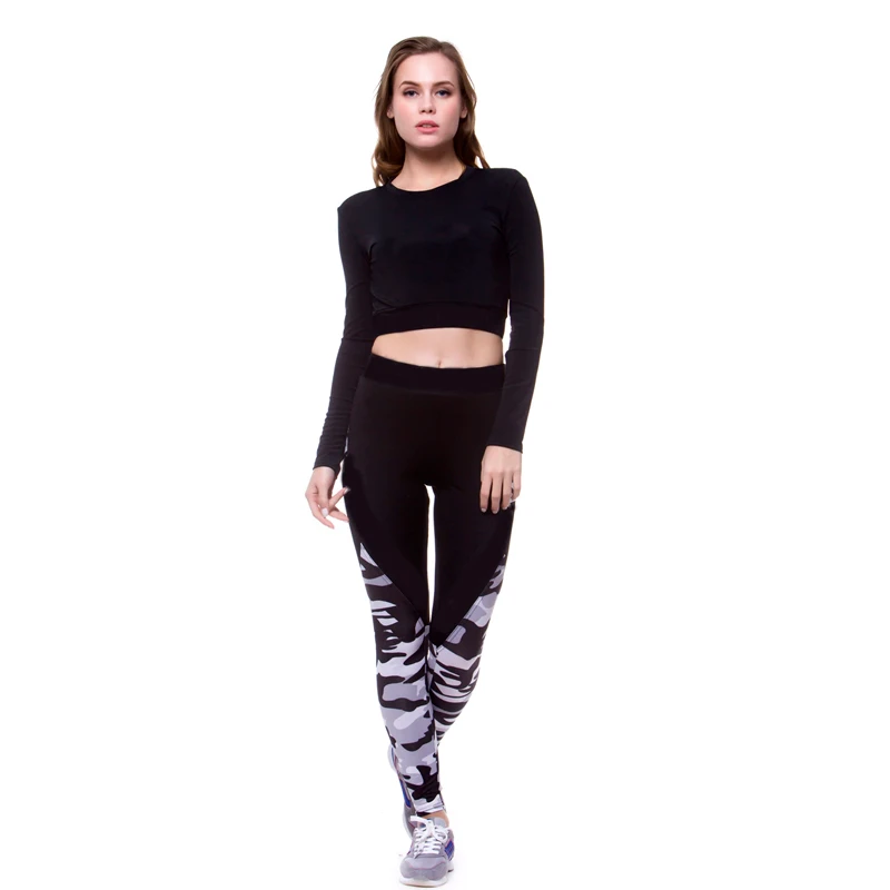 Women's High Waist Breathable Anti-Bacterial Seamless Knee-Length 100% Polyester Sport Yoga Leggings-High Stretch Skinny Butt